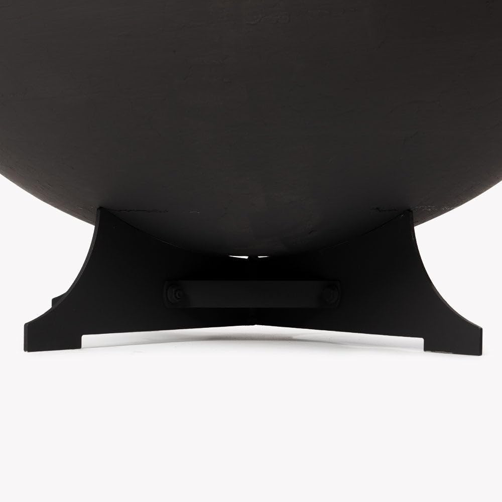 32in Cast Iron Wood Burning Fire Pit with Screen and Poker L264538