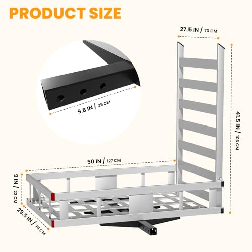 Folding Ramp Hitch Cargo Carrier R96309