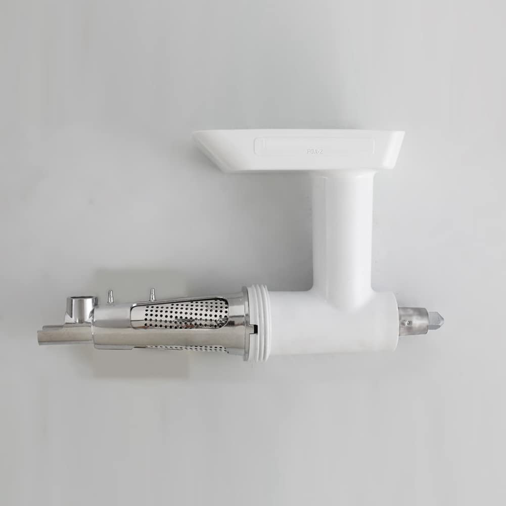 Meat Grinder Attachment for Mixers, White & Silver V942389