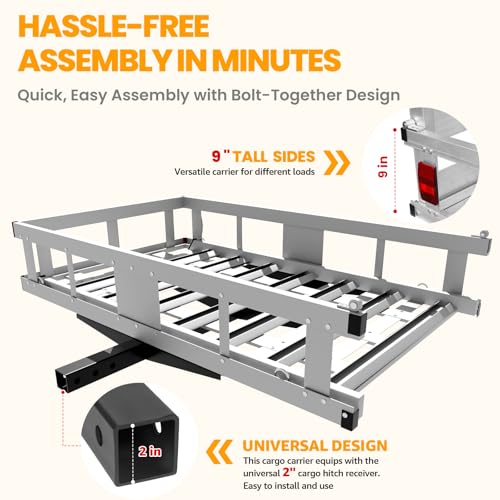 Folding Ramp Hitch Cargo Carrier R96309