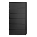 Black 6 Drawer Dresser B32781