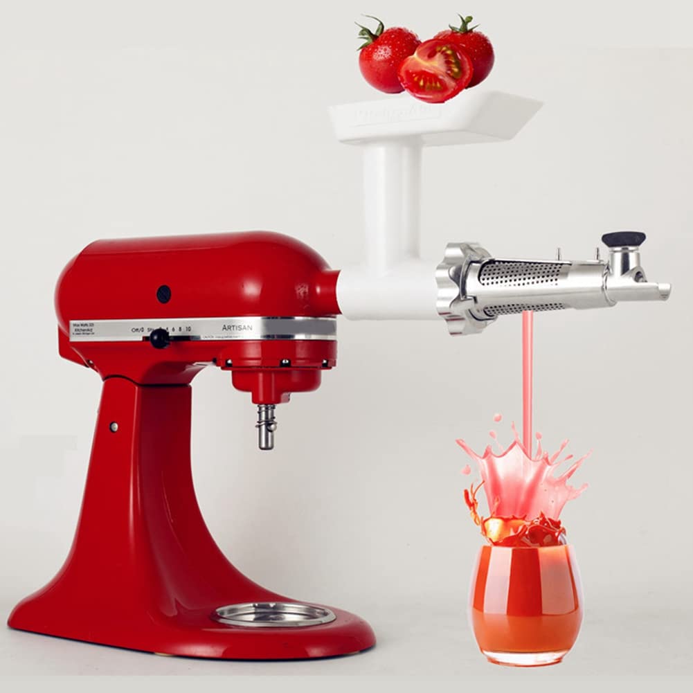 Meat Grinder Attachment for Mixers, White & Silver V942389