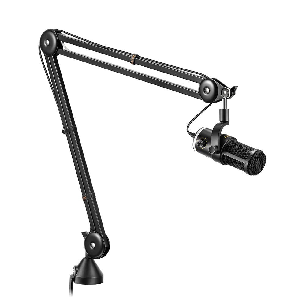 USB Dynamic Podcast Microphone with RGB Lights Boom Arm Kit P7867