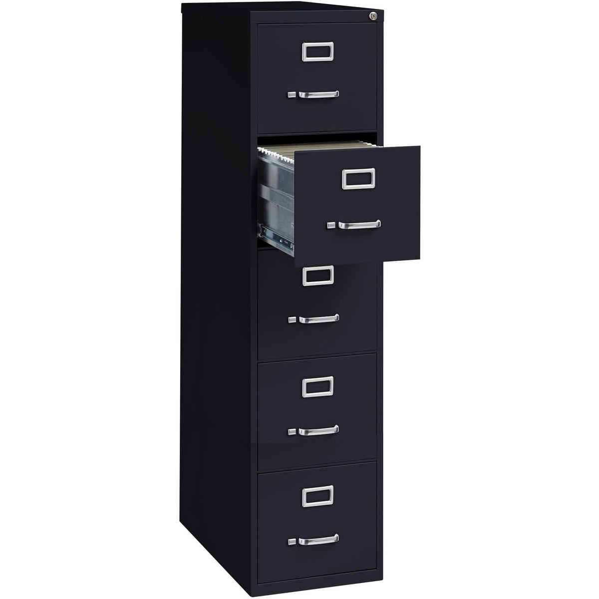 Black 5 Drawer Vertical File Cabinet Q6872