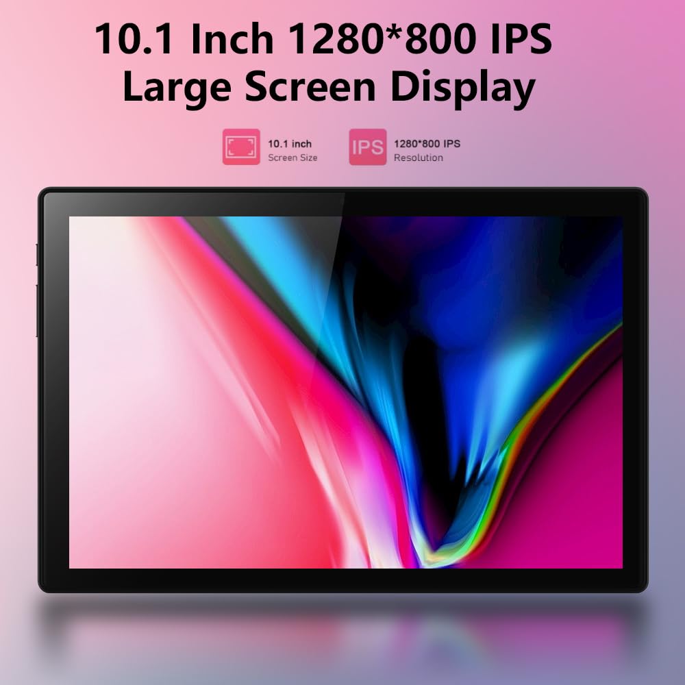10.1 Inch Android 13 Tablet with SIM Card Slot, 12GB+512GB, Pink G85708