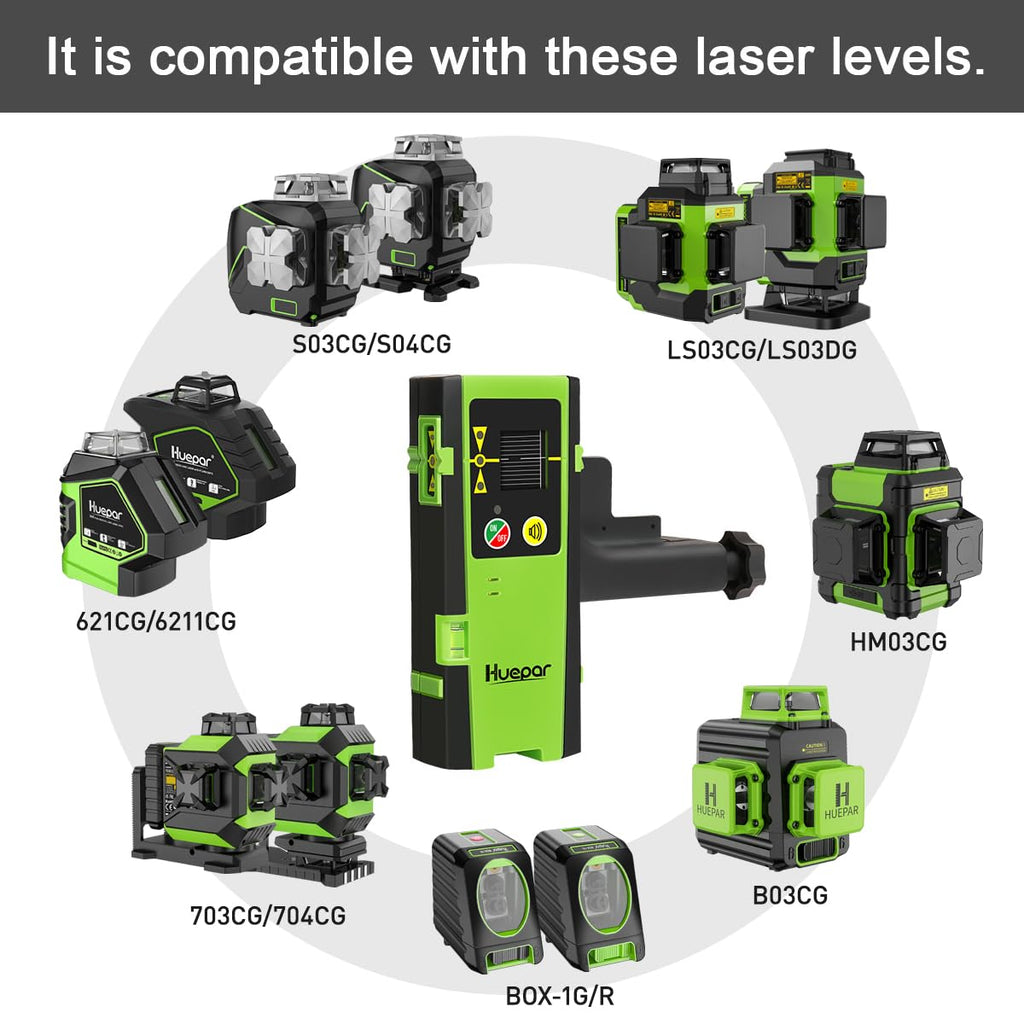 Laser Detector Green Red Beams 200Ft G667448