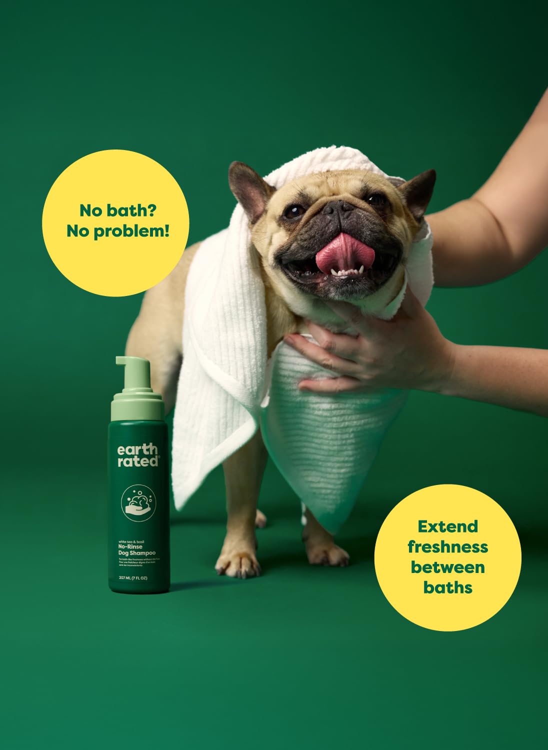 Waterless Shampoo & Conditioner, White Tea & Basil, 7 oz X2687
