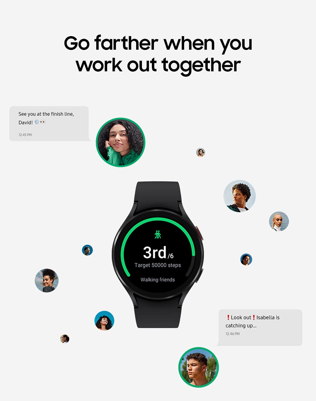 40mm Black Smartwatch with GPS Fall Detection S932666
