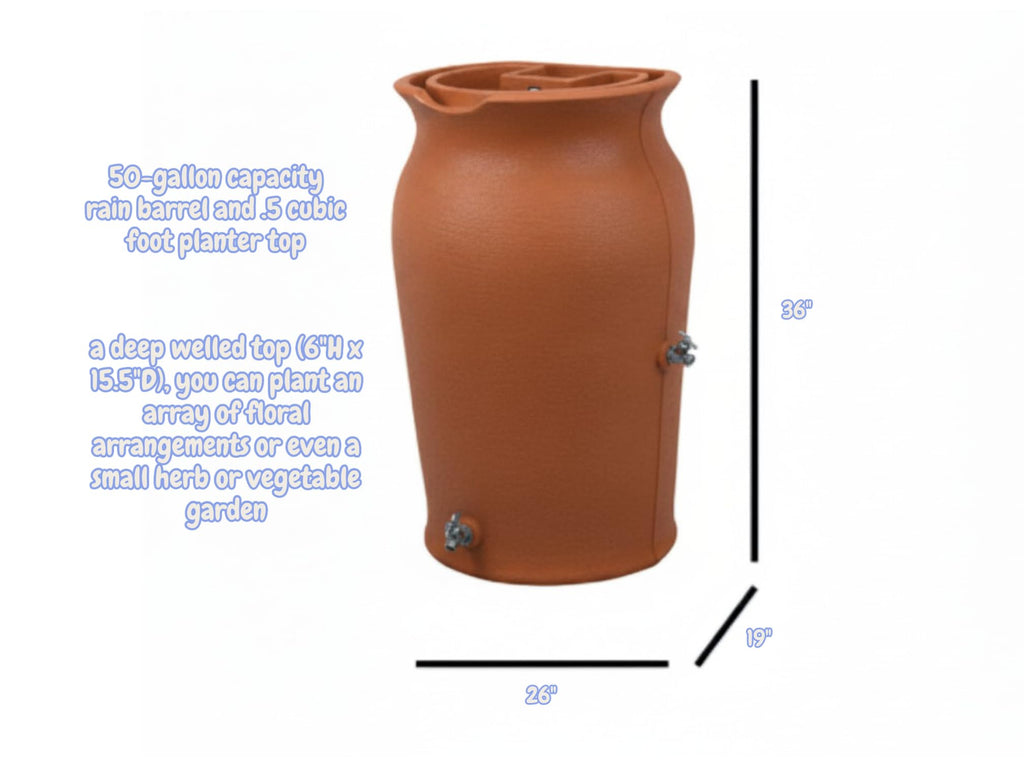 Terracotta 50-Gallon Rain Saver E11372