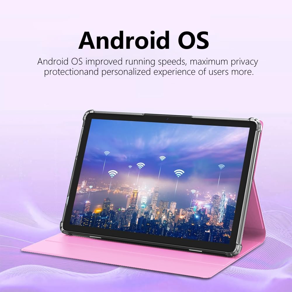 10.1 Inch Android 13 Tablet with SIM Card Slot, 12GB+512GB, Pink G85708