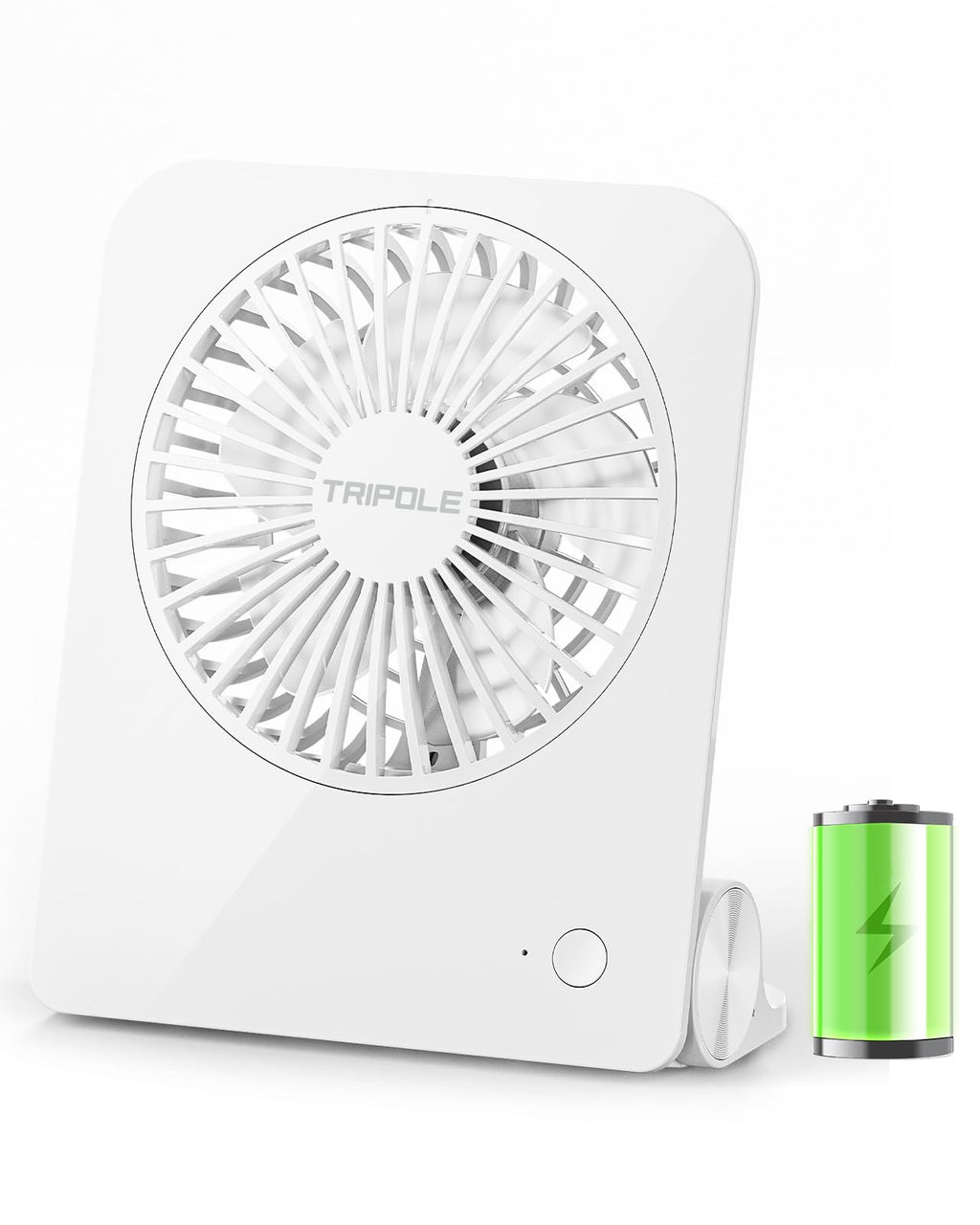 Small Portable Desk Fan 2000 mAh Rechargeable Battery 4.5 Inch N7985