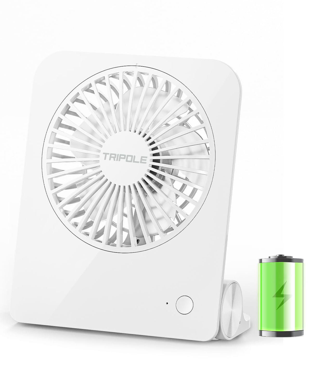 Small Portable Desk Fan 2000 mAh Rechargeable Battery 4.5 Inch N7985