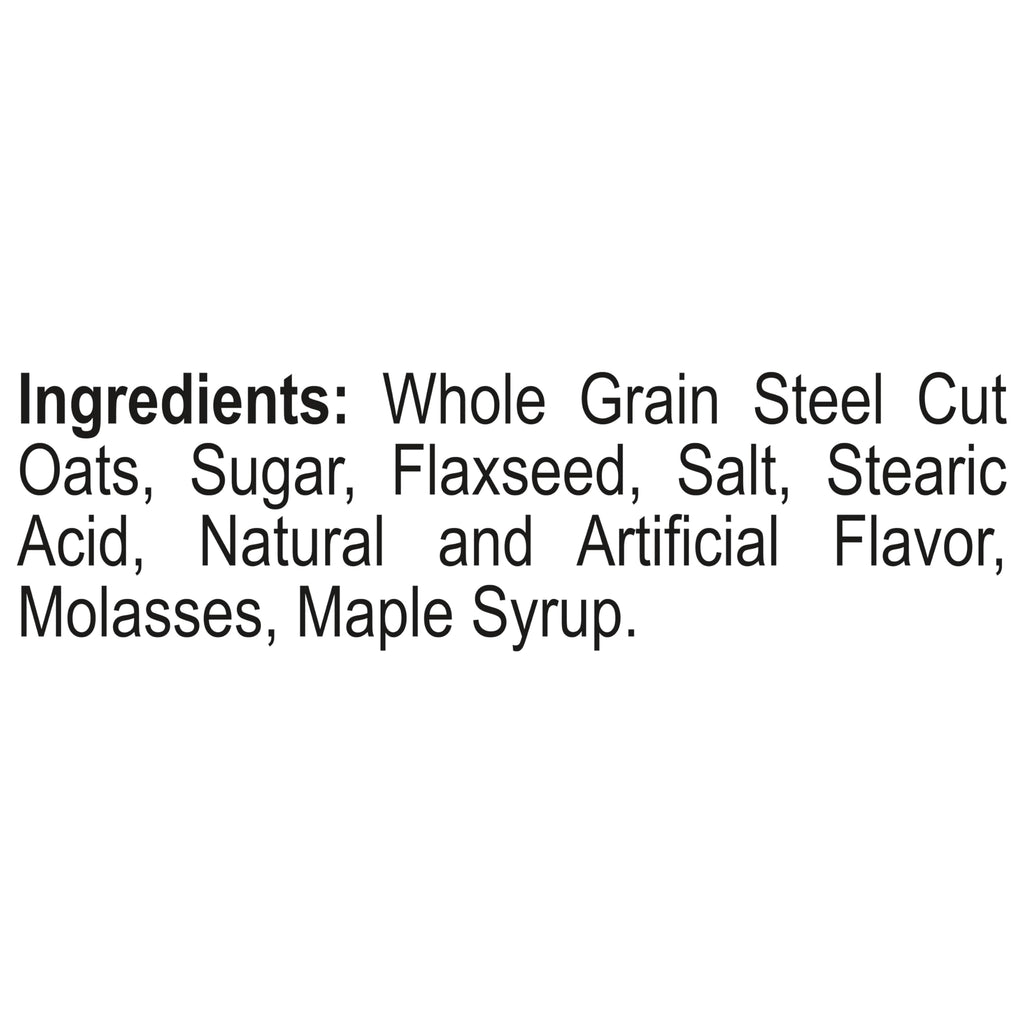 Steel Cut Maple & Brown Sugar Oatmeal 15.1 oz 6 Pack R712