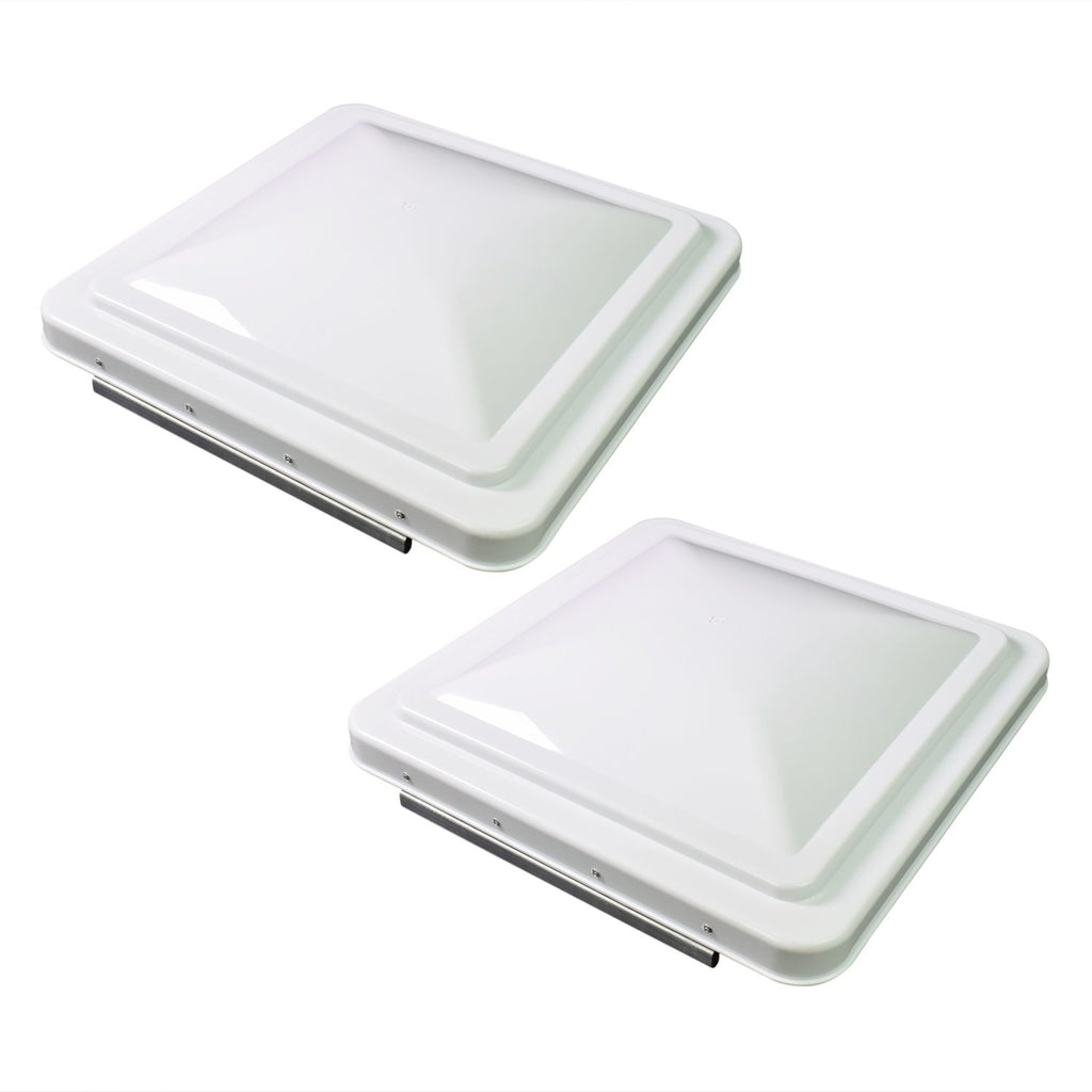 14 Inch RV Roof Vent Cover White 2-Pack H524