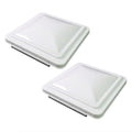 14 Inch RV Roof Vent Cover White 2-Pack H524