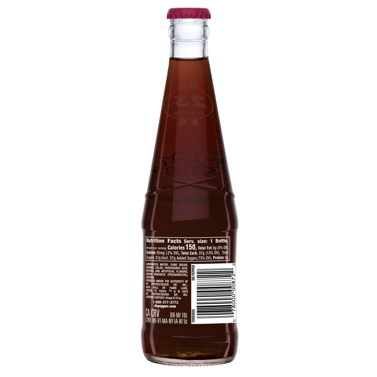 Real Sugar Soda 12 Oz Glass Bottle Pack of 6 R8621