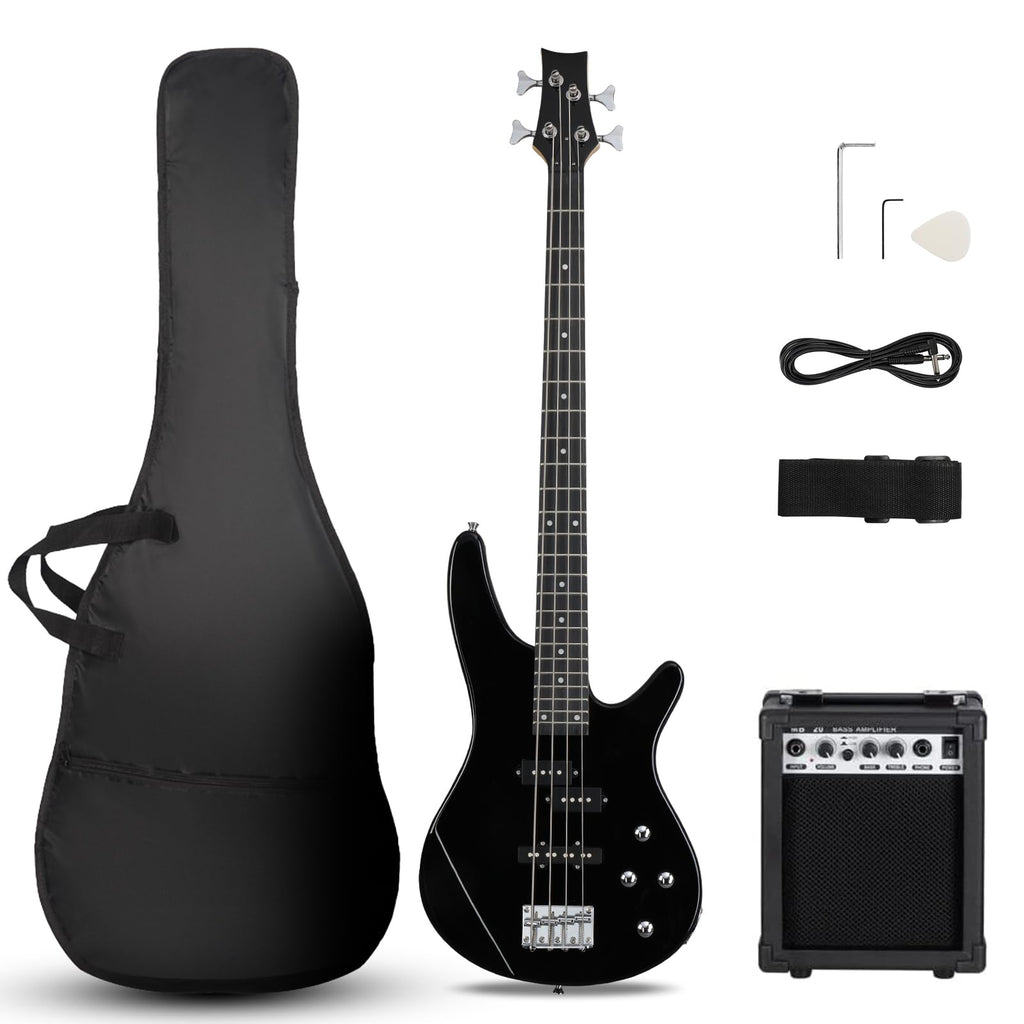Electric Bass Guitar 4 String Kit Black K51158