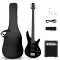 Electric Bass Guitar 4 String Kit Black K51158