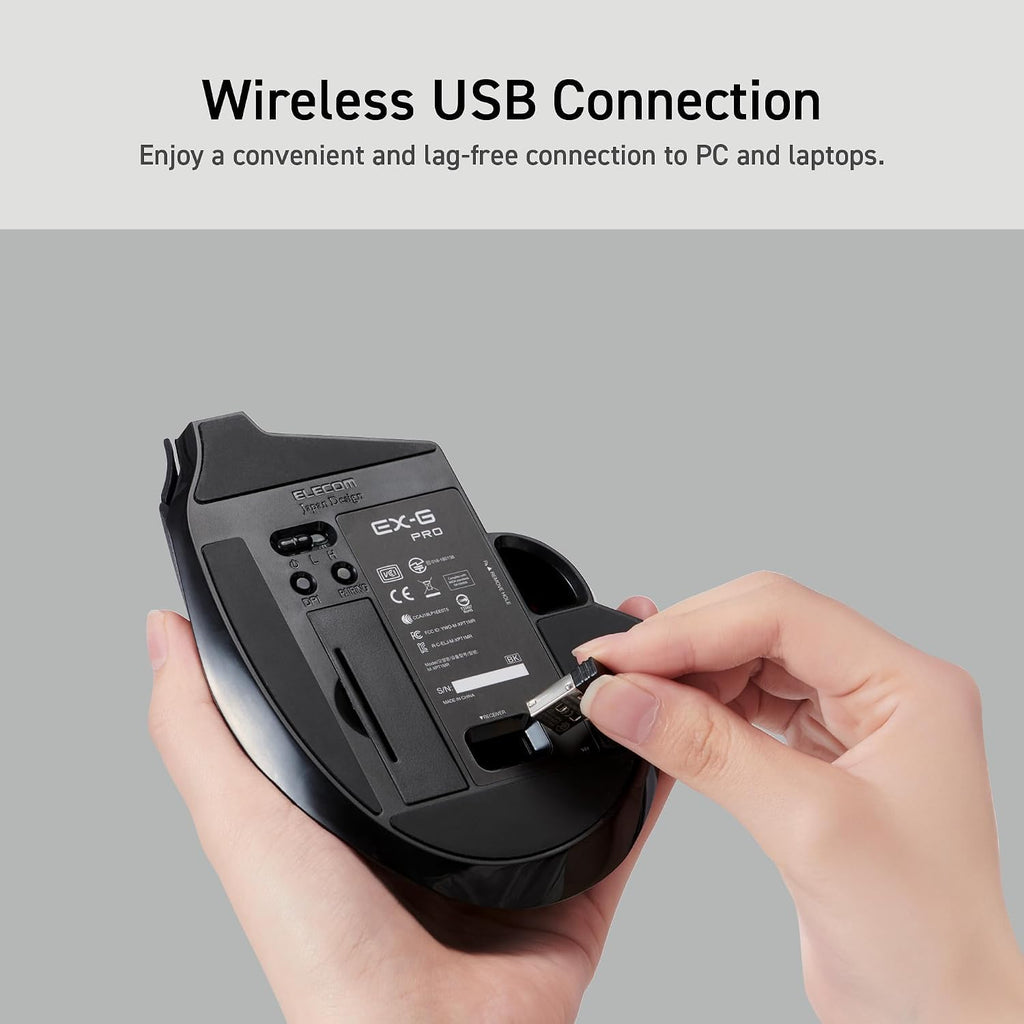 Wireless Ergonomic Thumb Control Trackball Mouse A33270