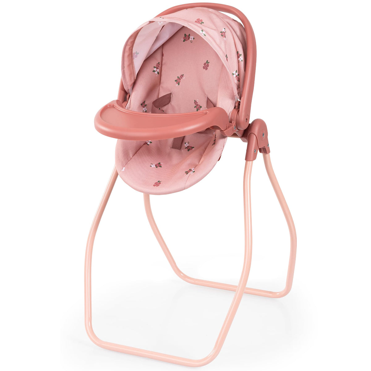 Pink Convertible Doll Highchair Swing Bed Car Seat X89234