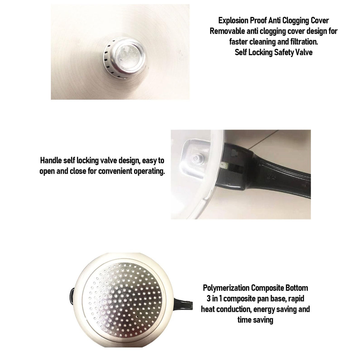 Aluminum Alloy Pressure Cooker, 18CM/3L U850