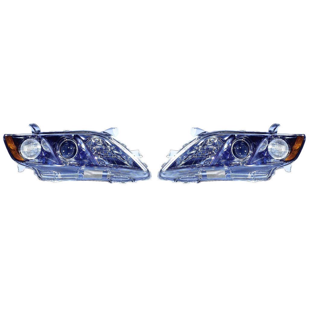 Toyota Camry 2007 2008 2009 Headlight Assembly Pair Driver and Passenger Side DOT Certified I684