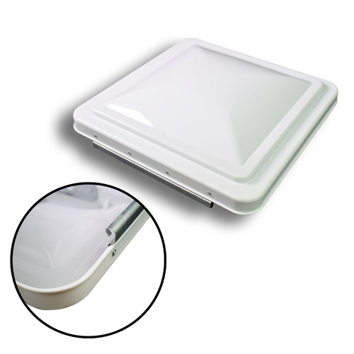 14 Inch RV Roof Vent Cover White 2-Pack H524