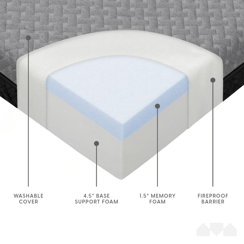 Memory Foam Tri Folding Mattress with Waterproof Washable Cover Q16100