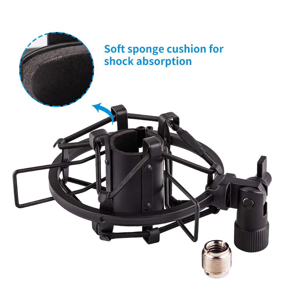 Microphone Shock Mount Holder Clip Anti-Vibration 22mm-26mm E72999