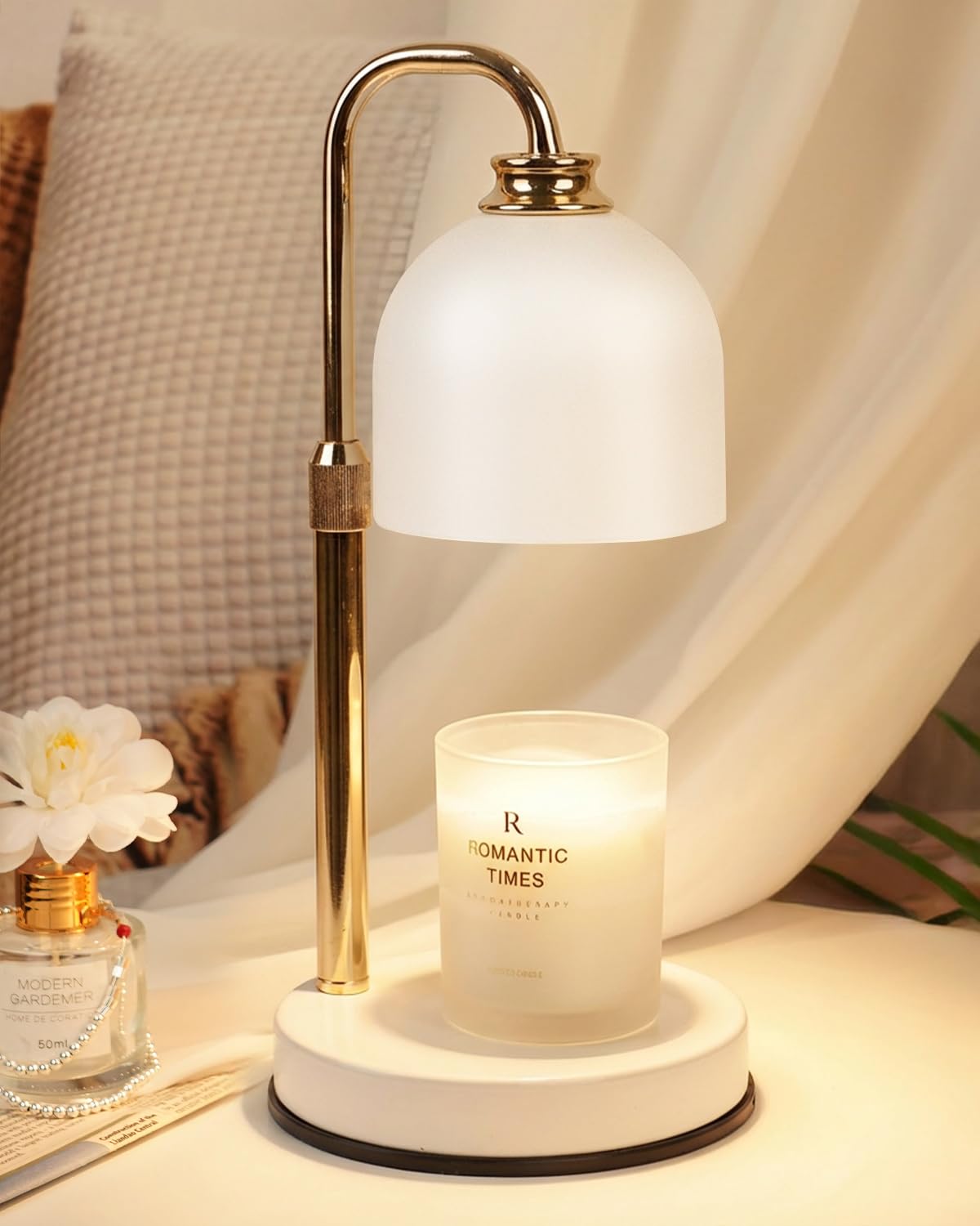 Candle Warmer Lamp with Timer Dimmable White J251