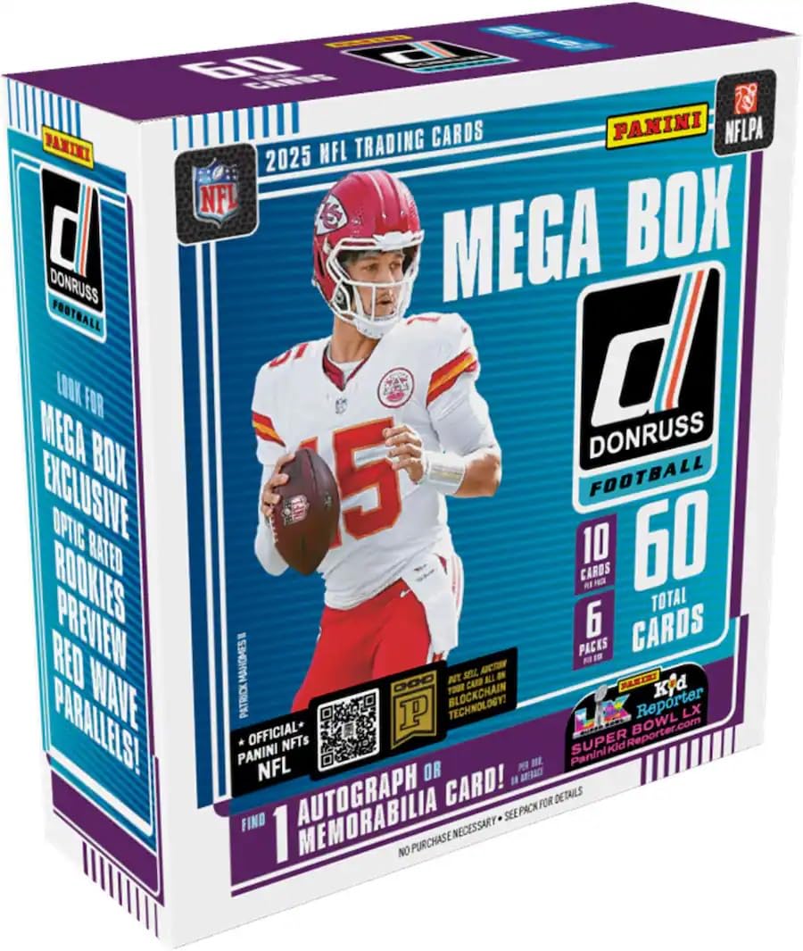 Panini Donruss Football Mega Box NFL Trading Cards T4252