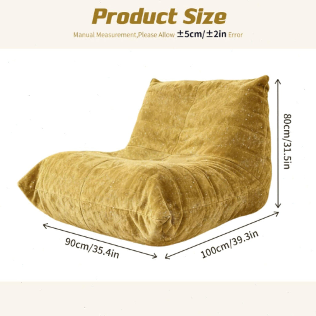 Memory Foam Flannelette Bean Bag Chair L56399