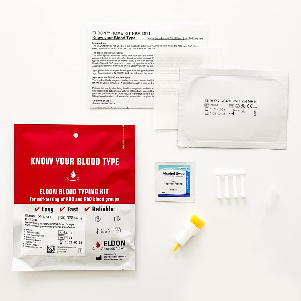 Home Blood Typing Kit 9 Kits W9235