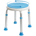Adjustable Swivel Shower Stool Bench with Anti-Slip Rubber Tips N23092