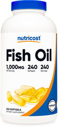 Fish Oil Omega 3 Softgels with EPA & DHA, 240 Softgels N3452