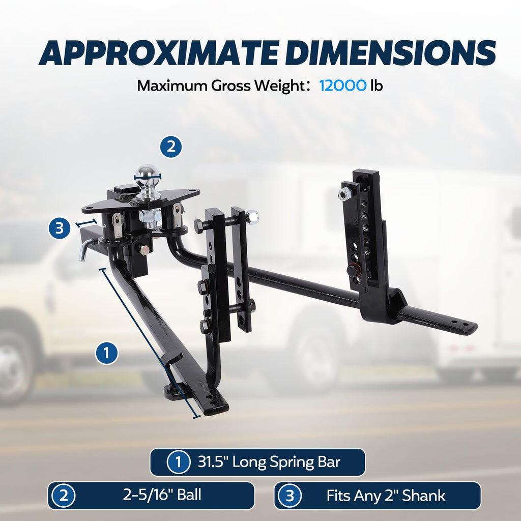 Heavy Duty Towing Hitch Bar Kit X13458