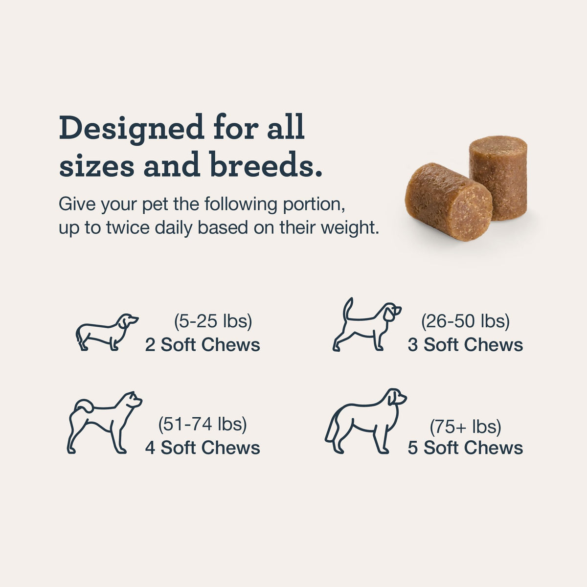 Skin Recovery Chews for Dogs, 75 ct F6889