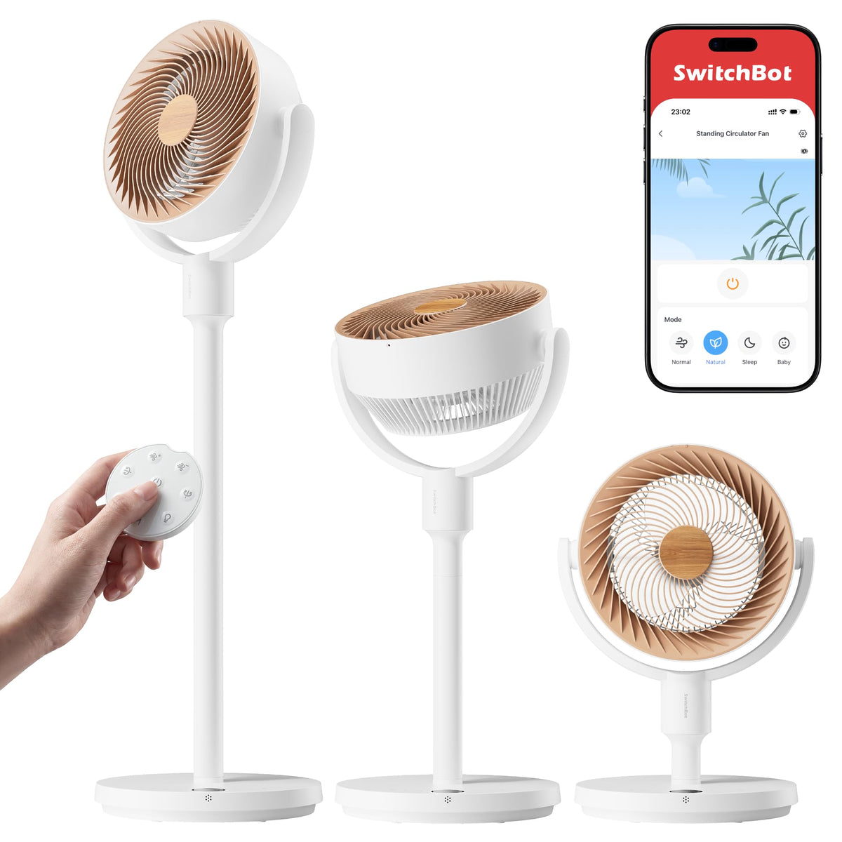 Rechargeable Oscillating Standing Fan L561