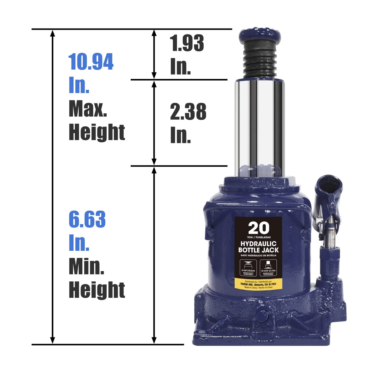 20 Ton Low Profile Car Bottle Jack K54247