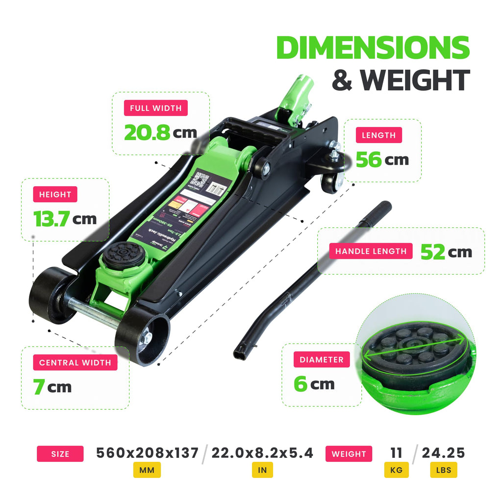2.5 Ton Low Profile Hydraulic Floor Jack S9334
