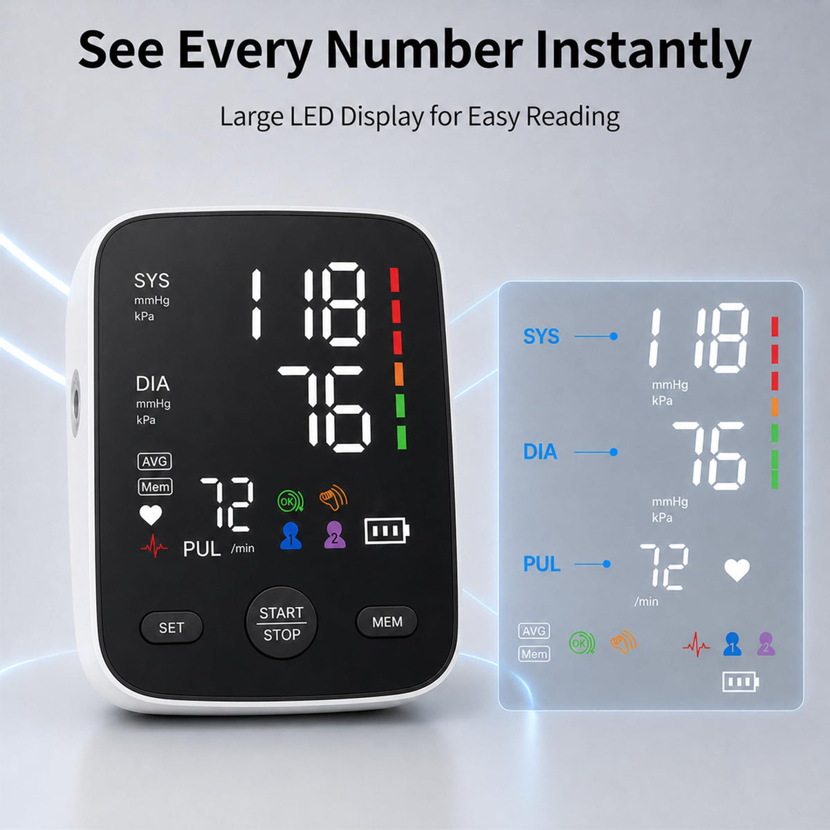 Blood Pressure Monitor with Wide Cuff K67130