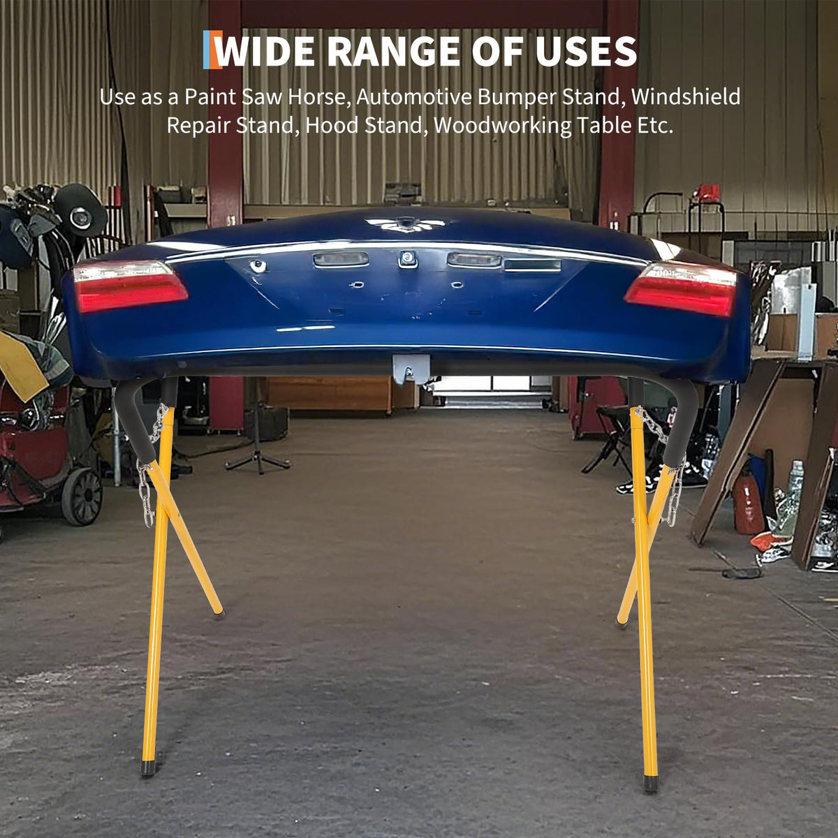 Heavy Duty Folding Work Stand 500 lbs Capacity Yellow L363