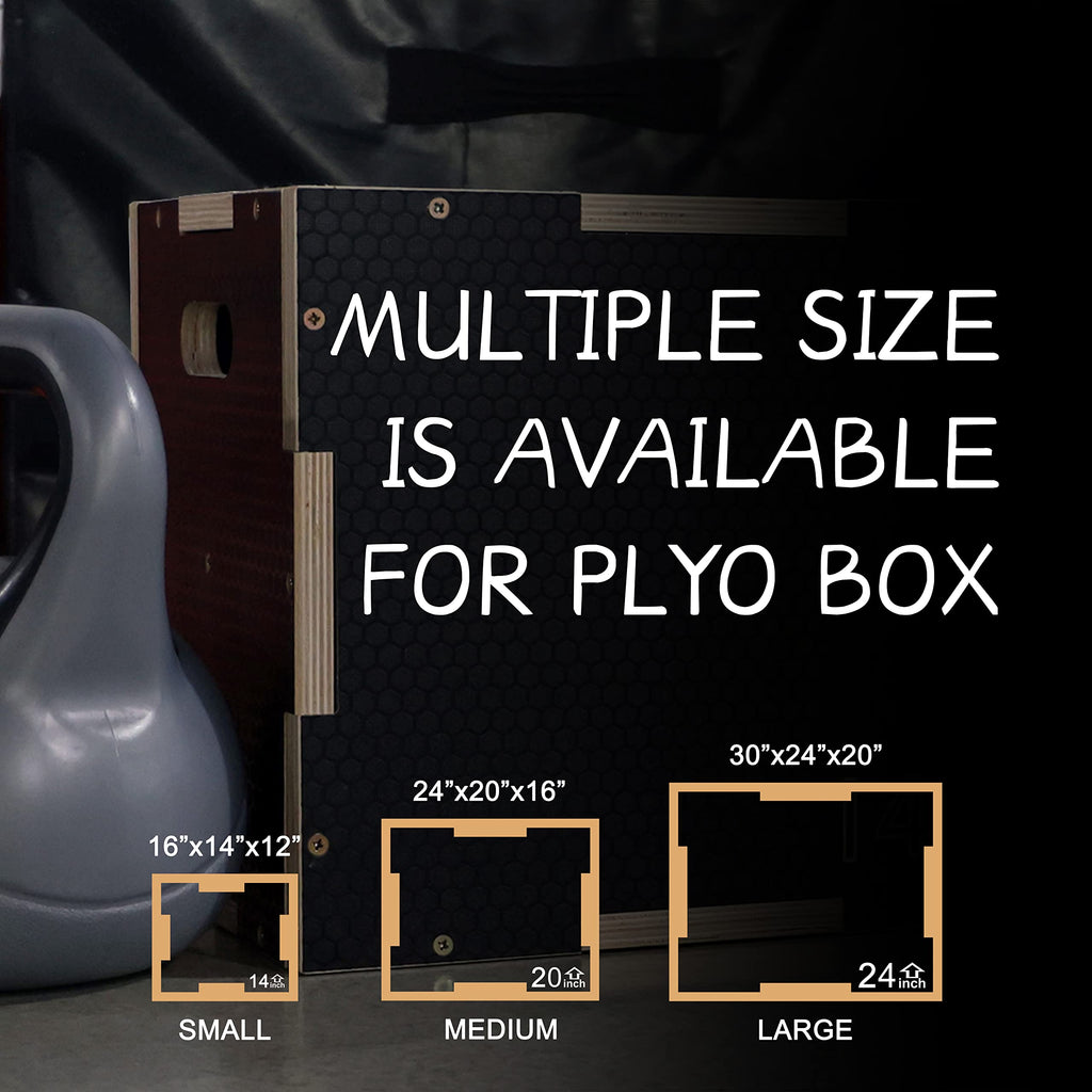 3 in 1 Non-Slip Wooden Plyo Box L13592