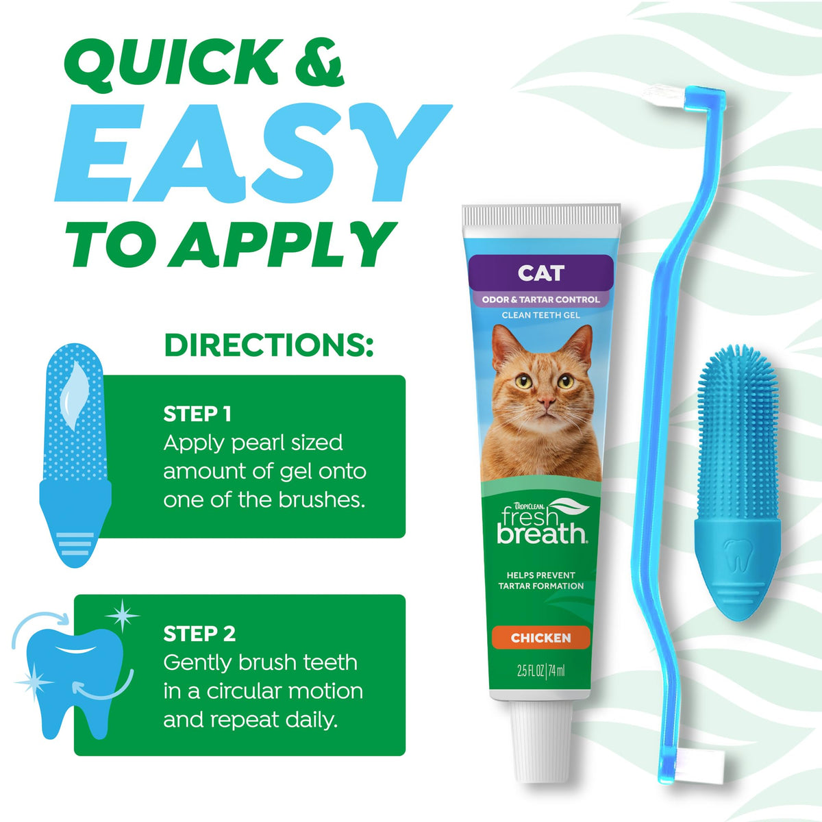 Cat Toothbrush and Toothpaste Kit J6578