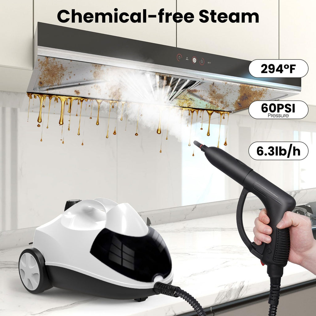 1.5L 6-in-1 Steam Cleaner with 8 Accessories O528760