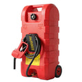 15 Gallon Wheeled Fuel Caddy with Manual Siphon Pump & 10FT Hose M625