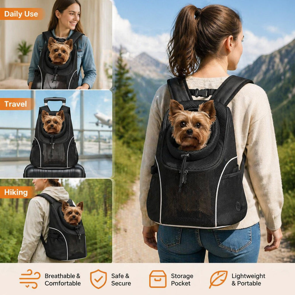 Black Dog Carrier Backpack V391
