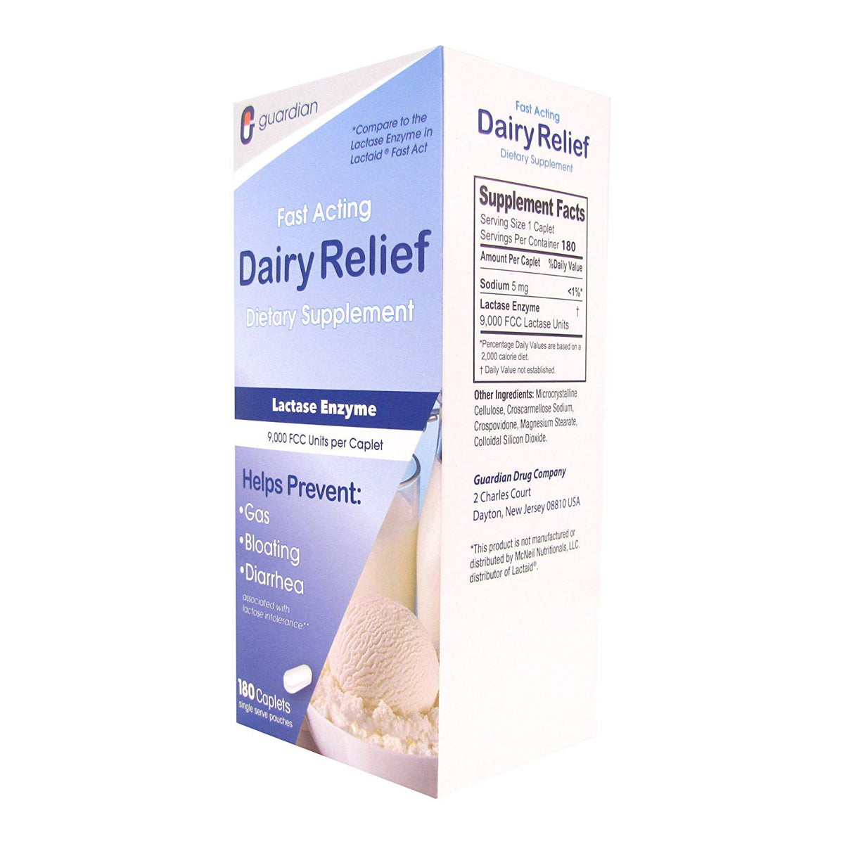 Lactase Enzyme 180 Caplets L140129