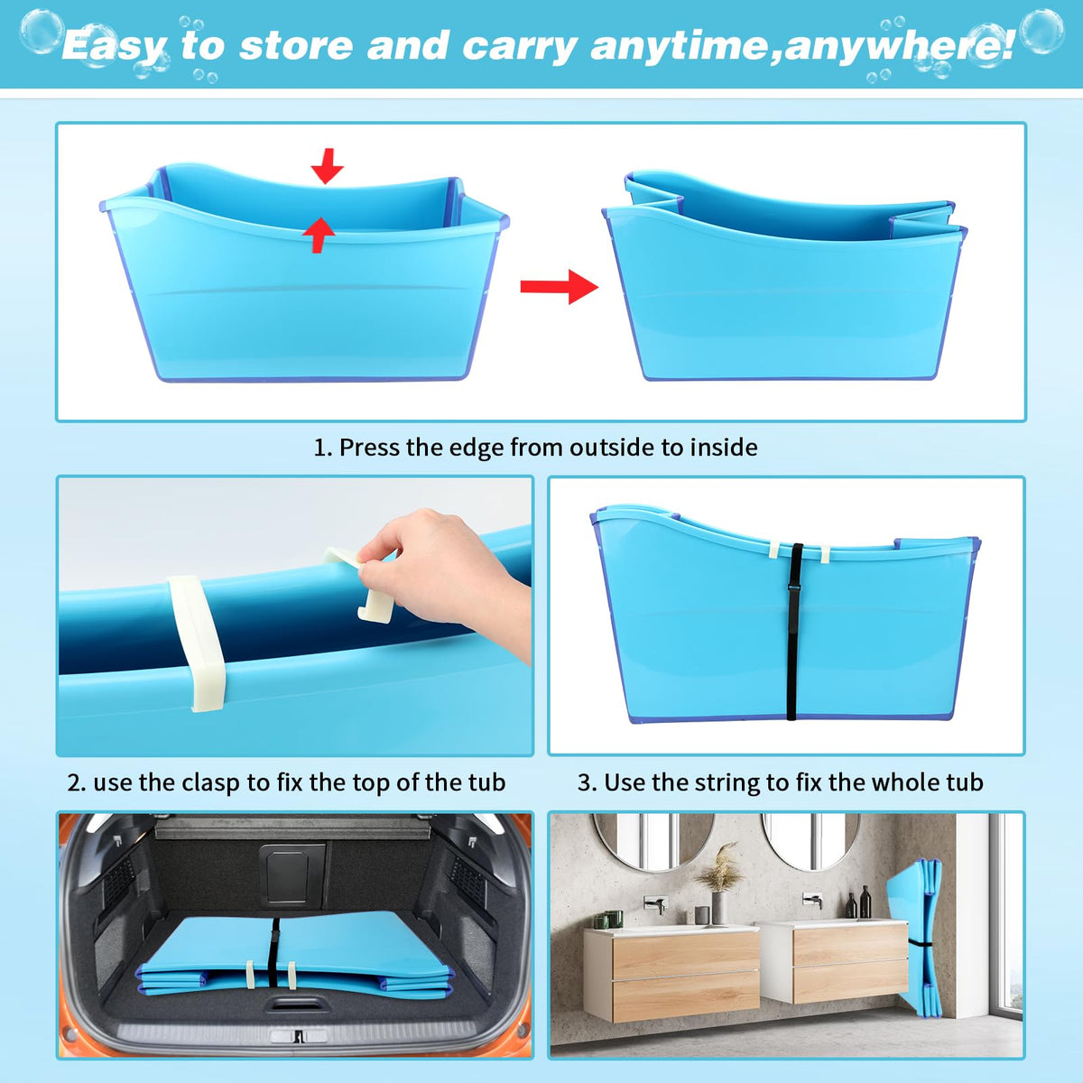 Foldable Dog Bathtub T87036