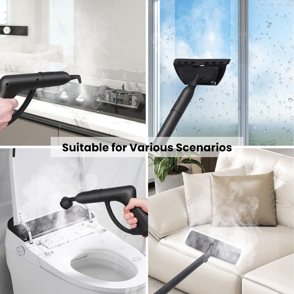 1.5L 6-in-1 Steam Cleaner with 8 Accessories O528760